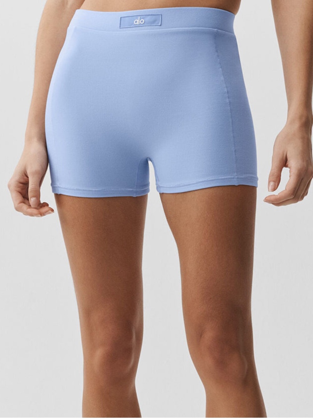 ALO Yoga Alosoft Sincere Micro Short- Light Provence Blue size Small